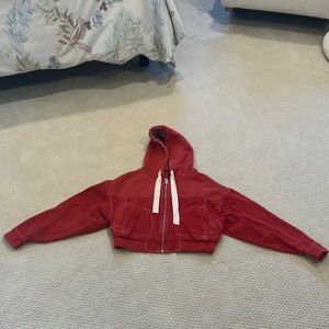 Jean Jacket with Sweatshirt Hood